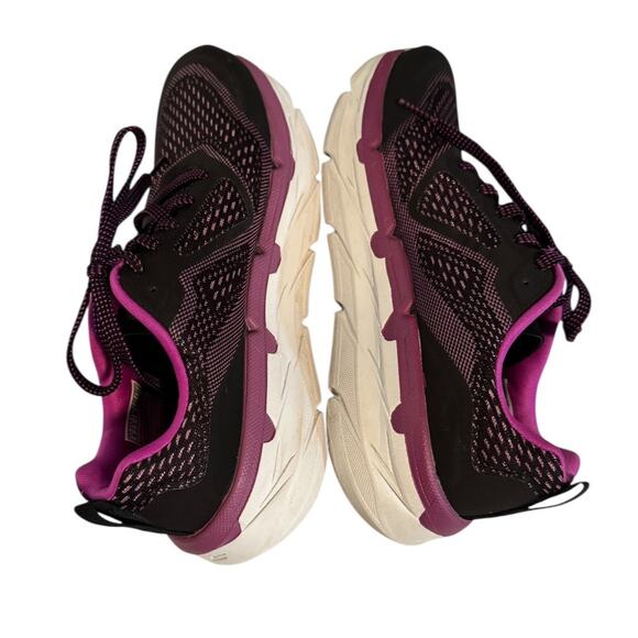 SKECHERS Purple Black Go Run Goga Mat Comfort Shoes SZ 6 - Picture 4 of 10